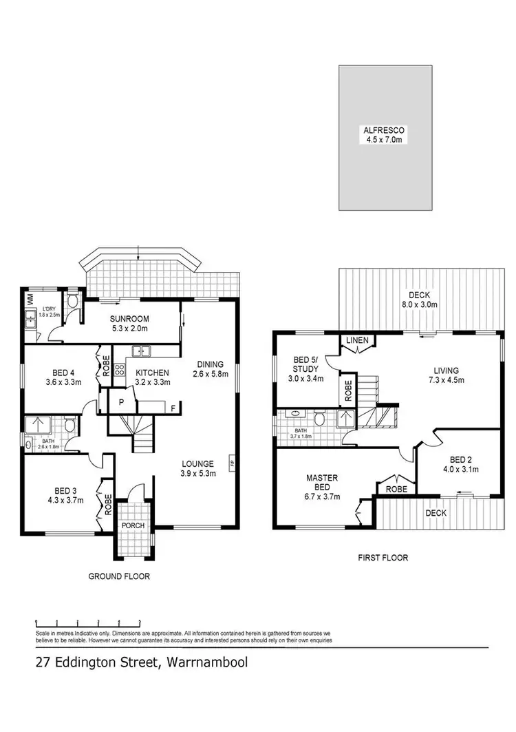 Floorplan of Homely house listing, 27 Eddington Street, Warrnambool VIC 3280