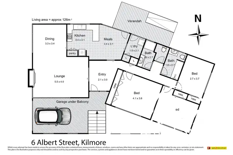 Floorplan of Homely house listing, 6 Albert Street, Kilmore VIC 3764