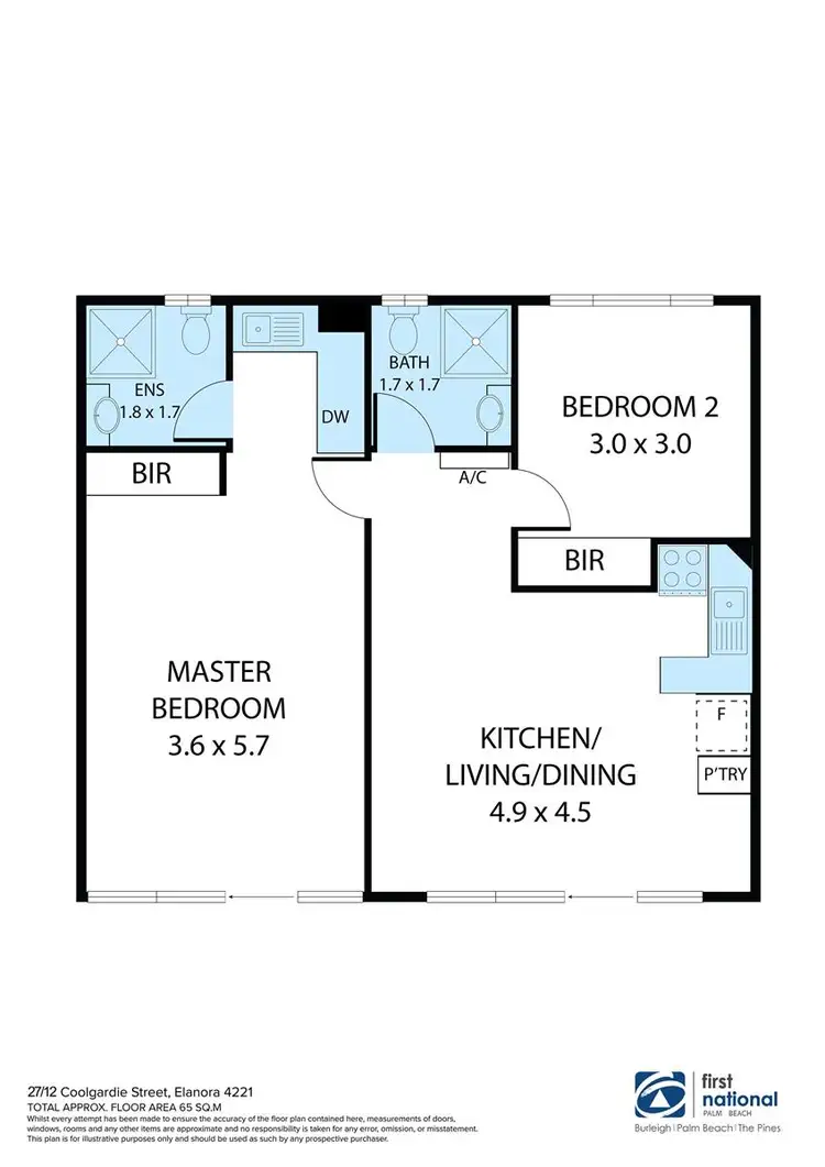 Floorplan of Homely unit listing, 27/12 Coolgardie Street, Elanora QLD 4221