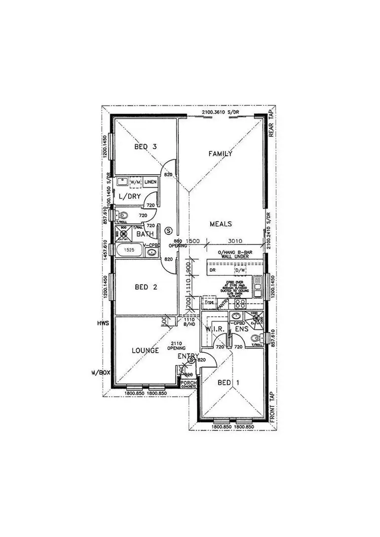 Floorplan of Homely house listing, 25 South Pacific Drive, Seaford Meadows SA 5169