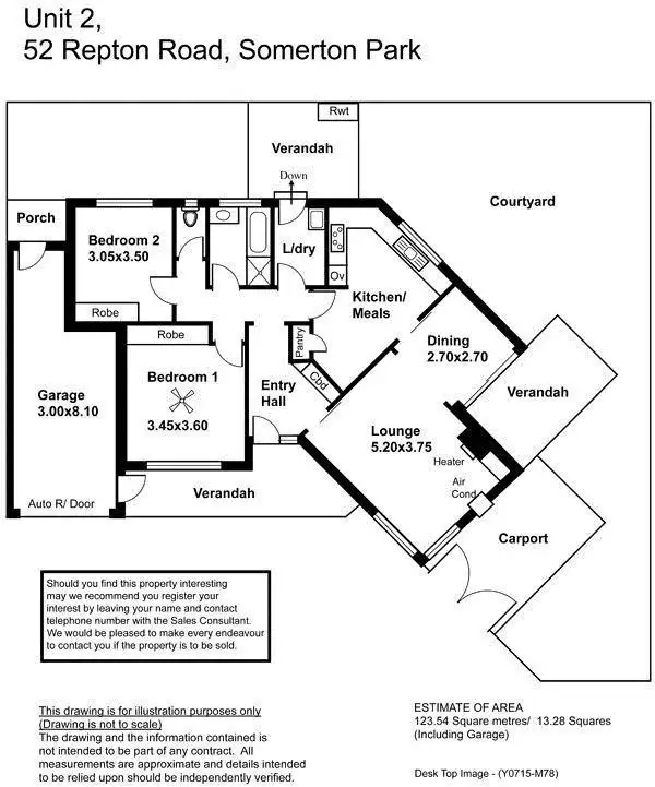 Floorplan of Homely house listing, 2/52 Repton Road, Somerton Park SA 5044