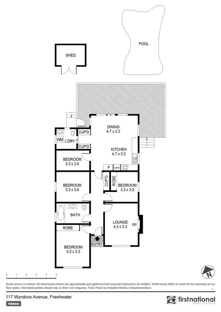 Floorplan of Homely house listing, 117 Wyndora Avenue, Freshwater NSW 2096