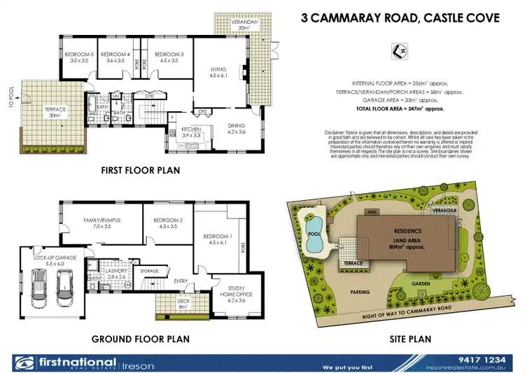 Floorplan of Homely house listing, 3 Cammaray Road, Castle Cove NSW 2069