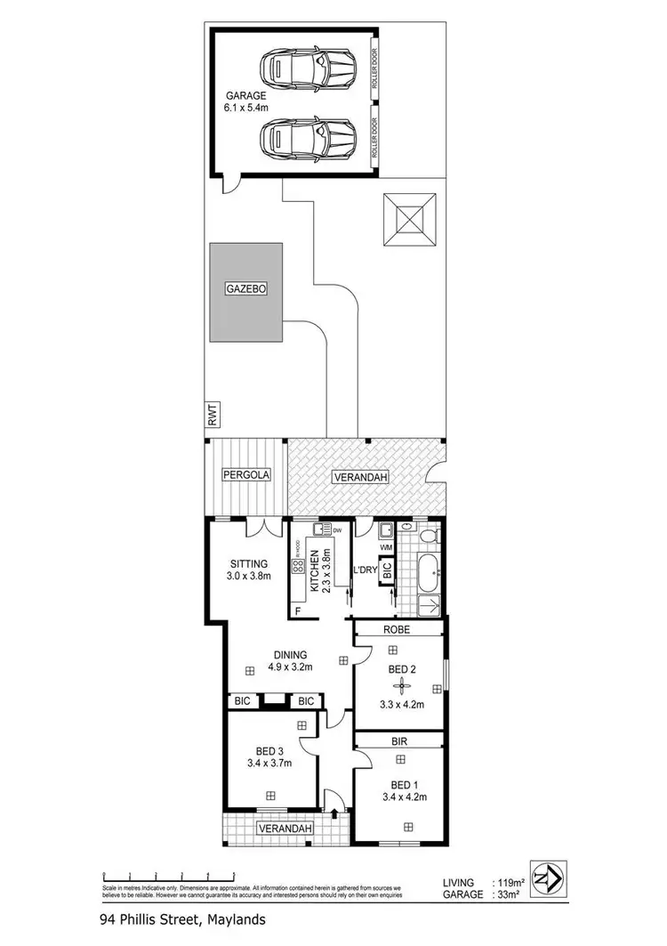 Floorplan of Homely house listing, 94 Phillis Street, Maylands SA 5069