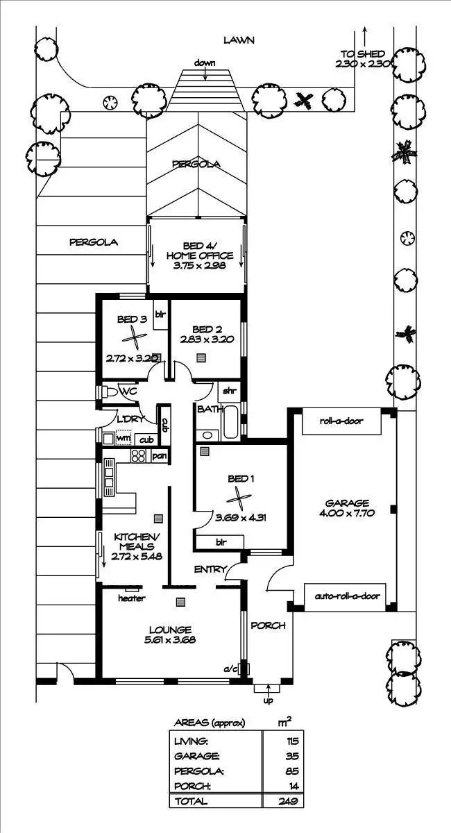 Floorplan of Homely house listing, 59 Far View Crescent, Ridgehaven SA 5097