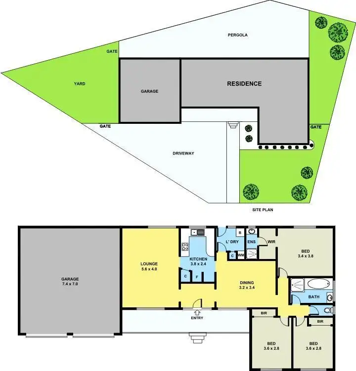 Floorplan of Homely house listing, 3 Avon Close, Deer Park VIC 3023