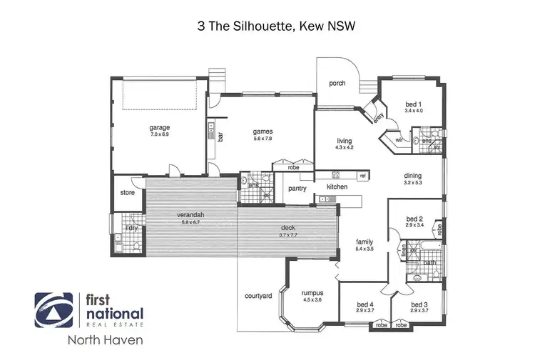 Floorplan of Homely rural property listing, 3 The Silhouette, Kew NSW 2439