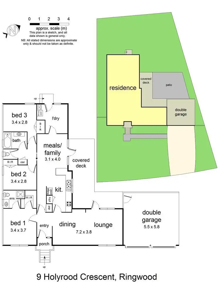 Floorplan of Homely house listing, 9 Holyrood Crescent, Ringwood VIC 3134