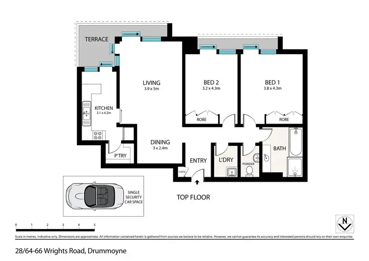 Floorplan of Homely apartment listing, 28/64-66 Wrights Road, Drummoyne NSW 2047