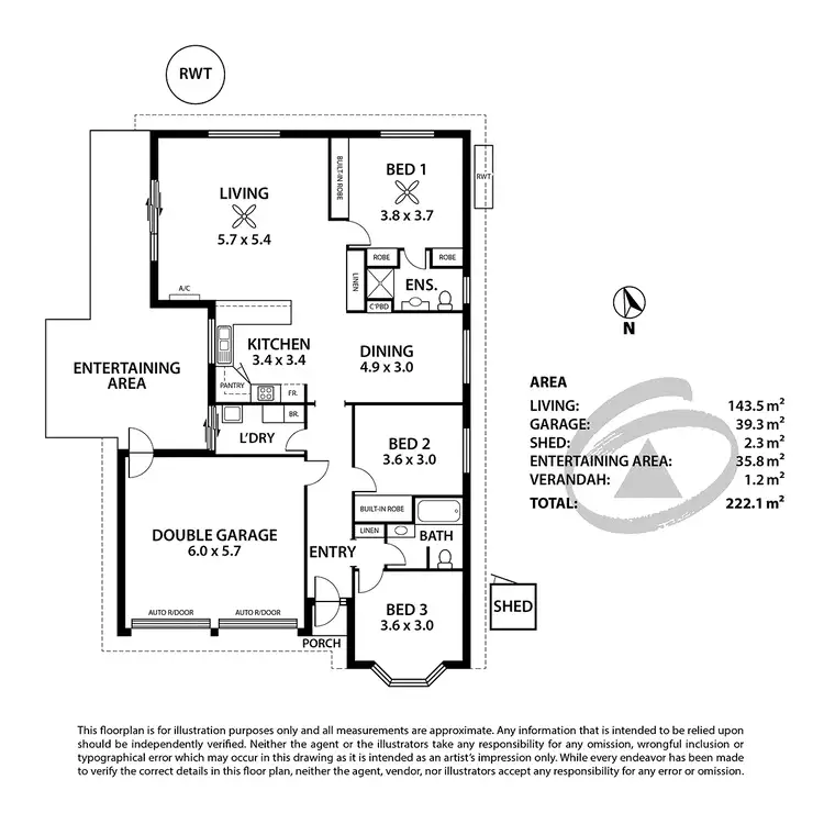 Floorplan of Homely house listing, 13 Rachel Circuit, Nairne SA 5252
