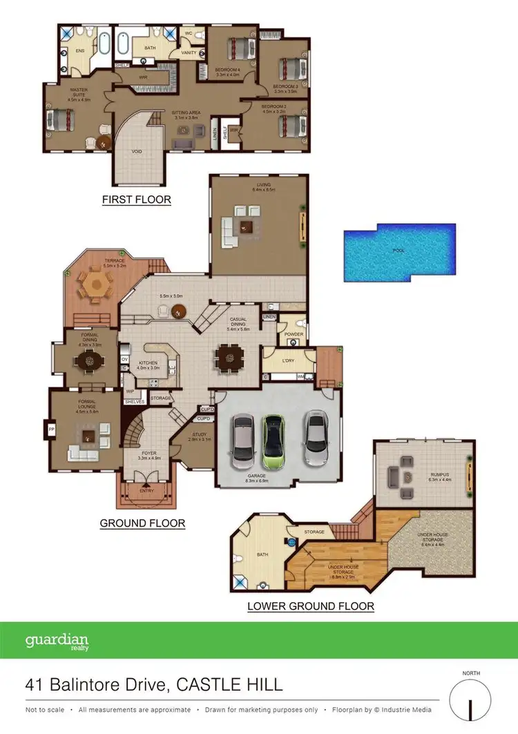 Floorplan of Homely house listing, 41 Balintore Drive, Castle Hill NSW 2154