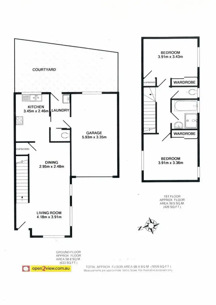Floorplan of Homely unit listing, 8/15 Herarde Street, Batemans Bay NSW 2536