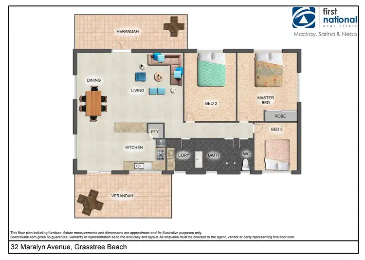 Floorplan of Homely house listing, 32 Maralyn Avenue, Grasstree Beach QLD 4740