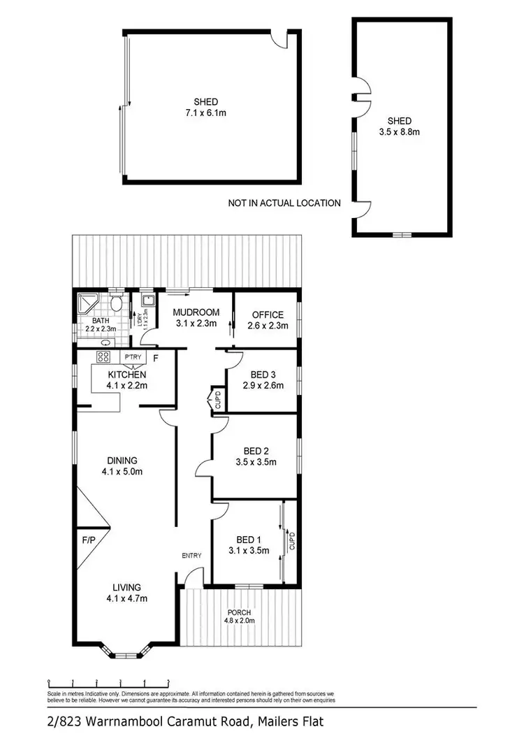 Floorplan of Homely house listing, 2/823 Warrnambool-Caramut Road, Mailors Flat VIC 3275