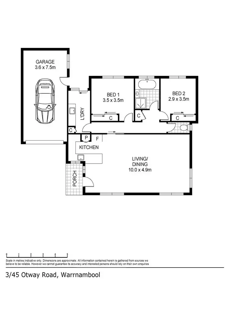 Floorplan of Homely house listing, 3/45 Otway Road, Warrnambool VIC 3280