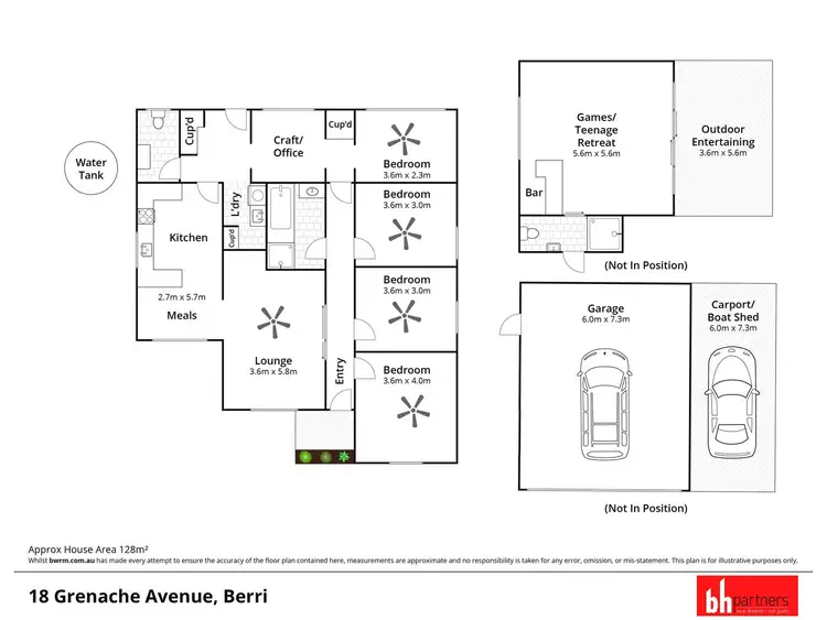 Floorplan of Homely house listing, 18 Grenache Avenue, Berri SA 5343