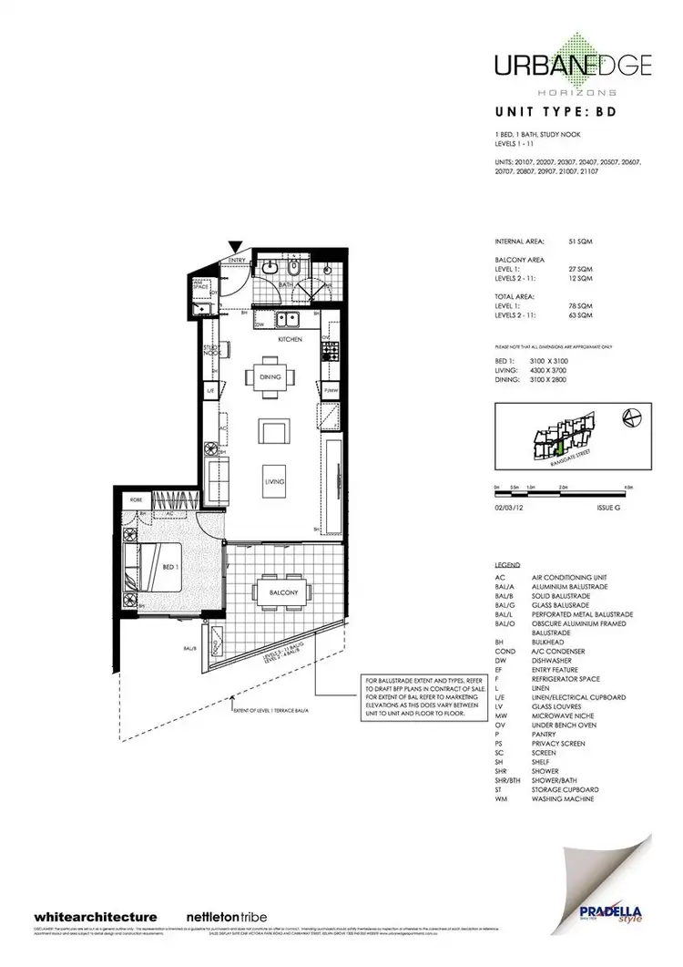 Floorplan of Homely apartment listing, 21107/63 Blamey Street, Kelvin Grove QLD 4059