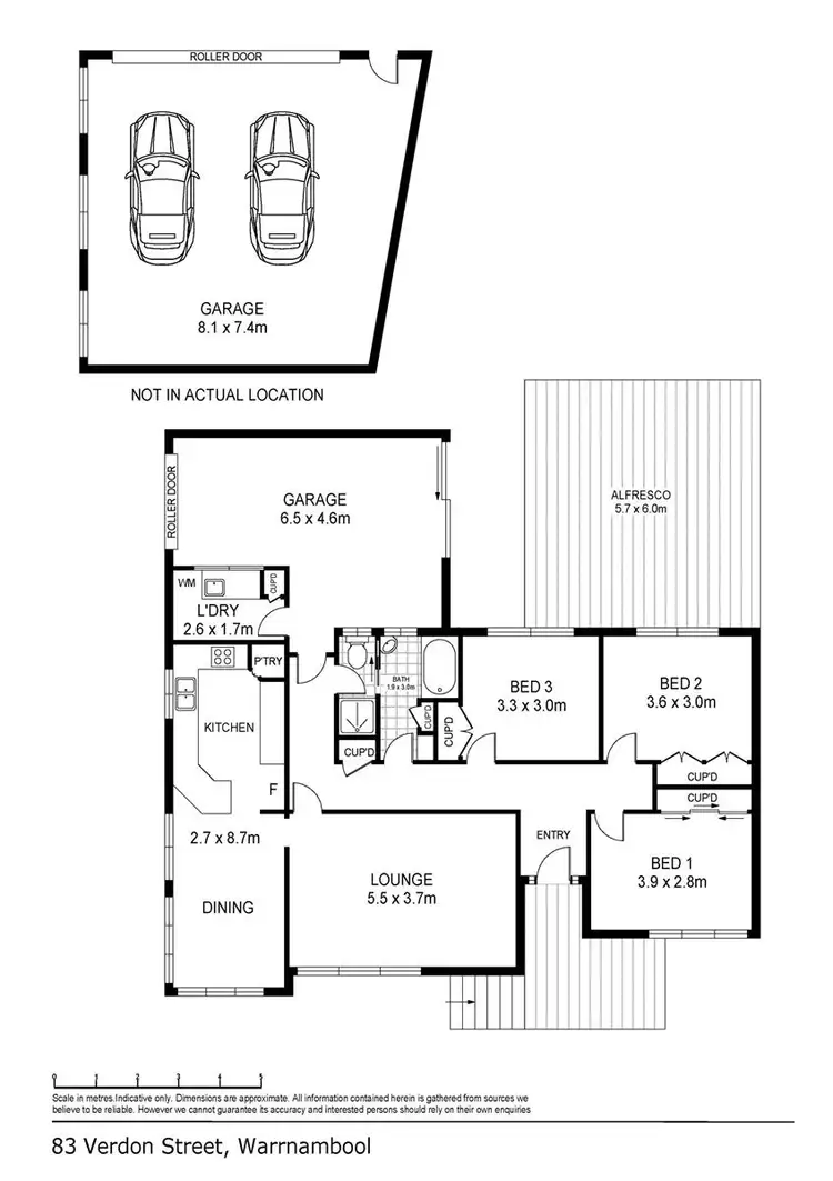 Floorplan of Homely house listing, 83 Verdon Street, Warrnambool VIC 3280