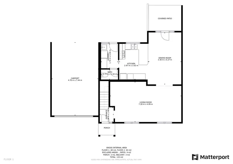 Floorplan of Homely unit listing, 2/1-3 Langtree Parade, Mildura VIC 3500