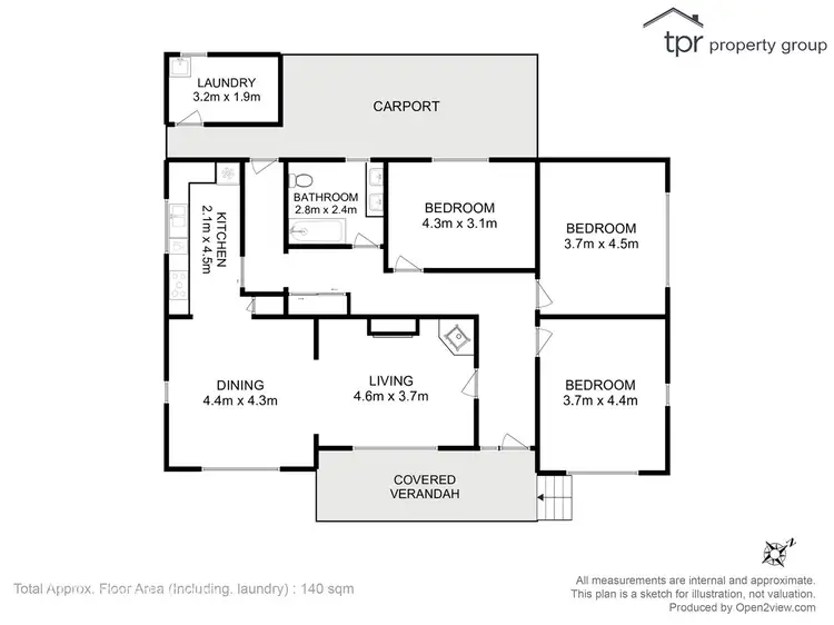 Floorplan of Homely house listing, 1/95 Main Street, Huonville TAS 7109