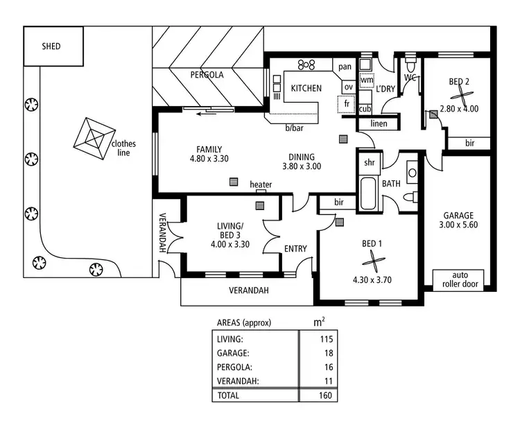 Floorplan of Homely house listing, 1a Gordon Avenue, Rostrevor SA 5073