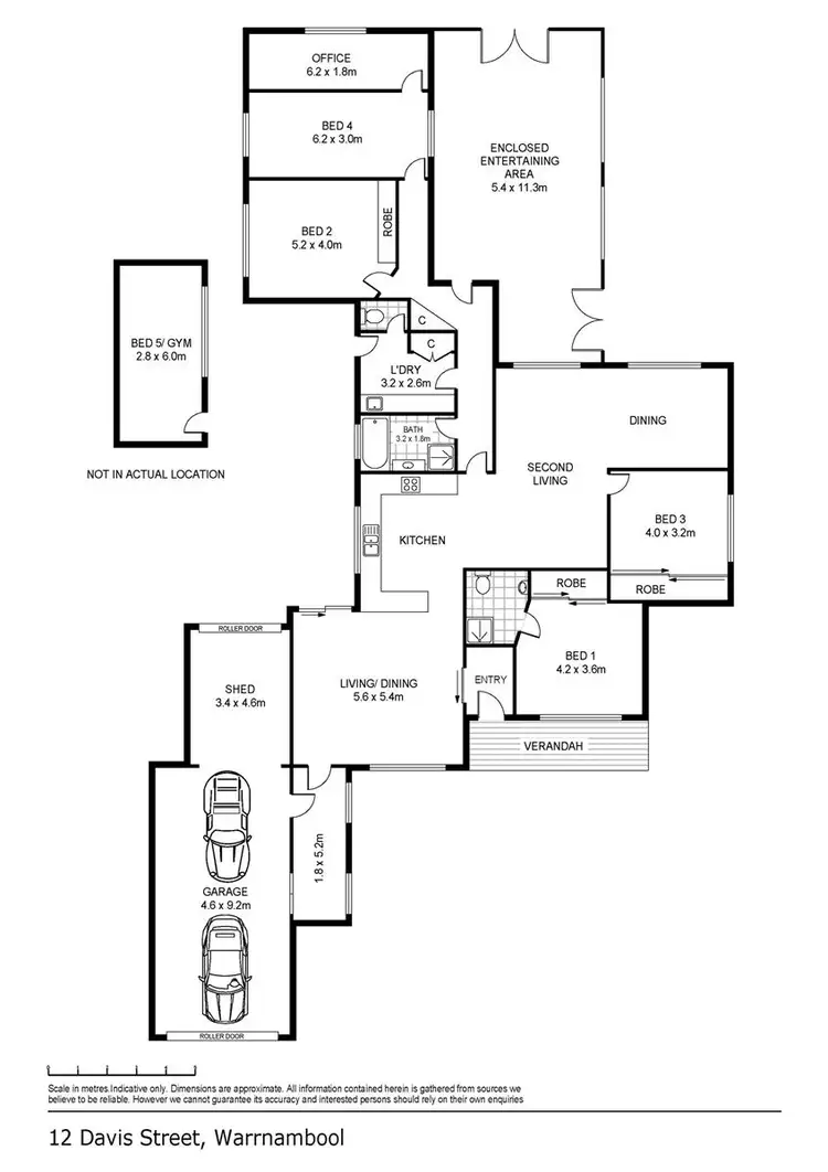 Floorplan of Homely house listing, 12 Davis Street, Warrnambool VIC 3280