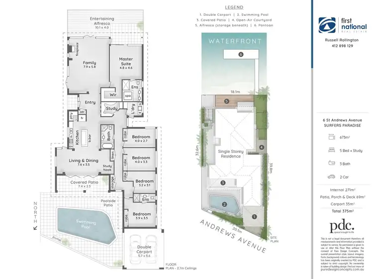 Floorplan of Homely house listing, 6 St Andrews Avenue, Isle Of Capri QLD 4217