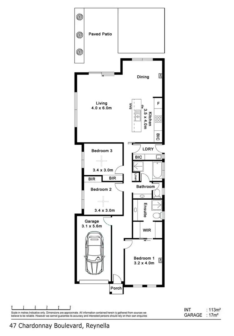 Floorplan of Homely house listing, 47 Chardonnay Boulevard, Reynella SA 5161