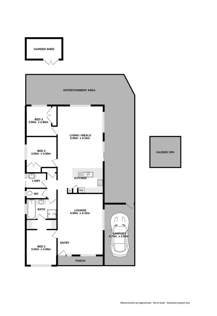 Floorplan of Homely house listing, 12 Flax Street, Baranduda VIC 3691