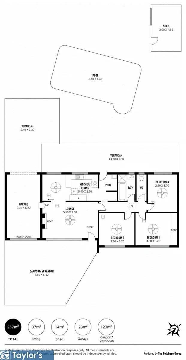 Floorplan of Homely house listing, 23 Lorna Road, Para Hills SA 5096