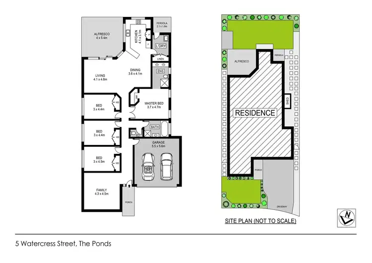 Floorplan of Homely house listing, 5 Watercress Street, The Ponds NSW 2769
