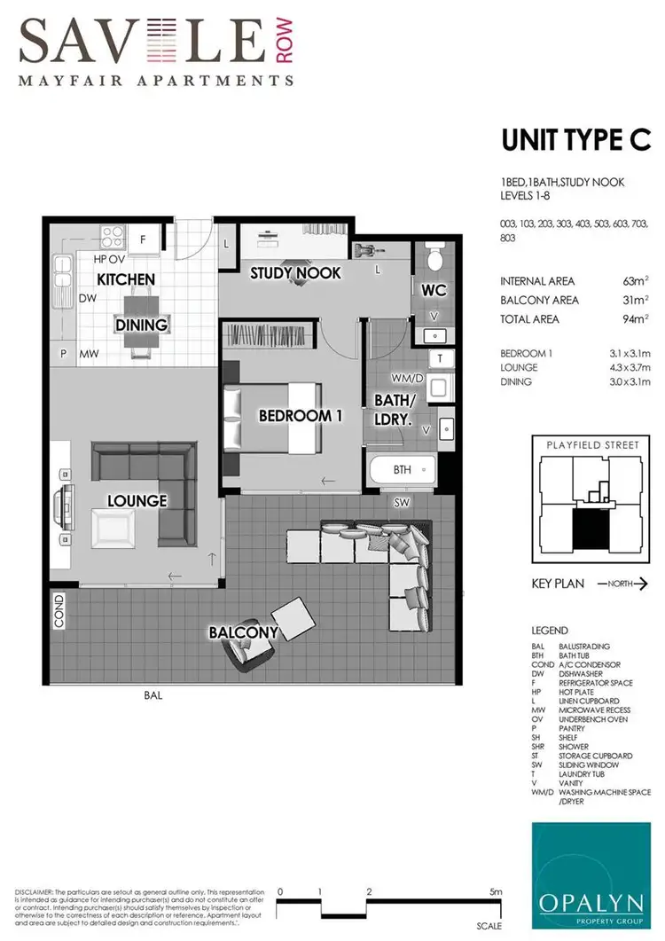 Floorplan of Homely unit listing, 503/15 Playfield Street, Chermside QLD 4032