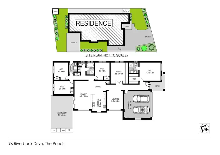 Floorplan of Homely house listing, 96 Riverbank Drive, The Ponds NSW 2769