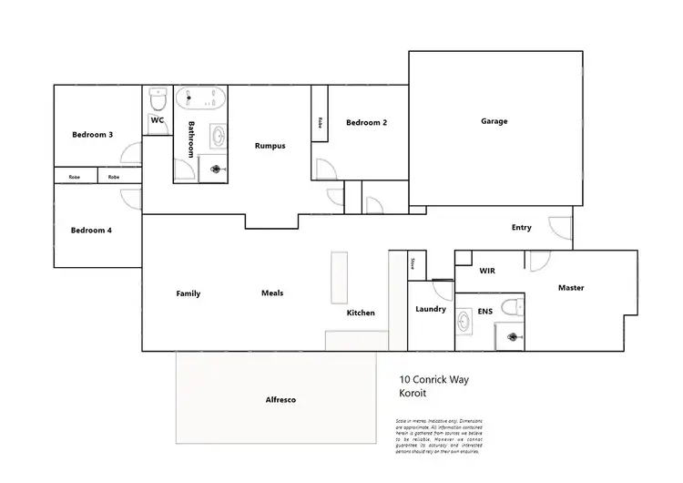 Floorplan of Homely house listing, 10 Conrick Way, Koroit VIC 3282