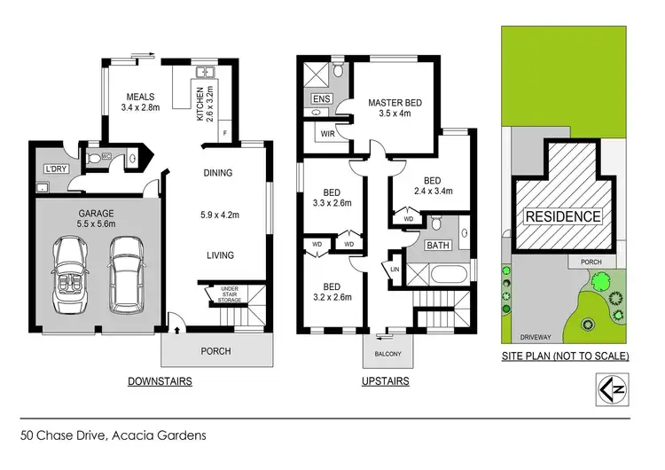 Floorplan of Homely house listing, 50 Chase Drive, Acacia Gardens NSW 2763