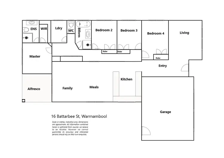 Floorplan of Homely house listing, 16 Battarbee Street, Warrnambool VIC 3280