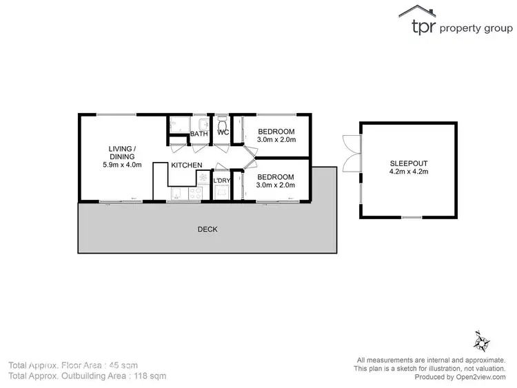 Floorplan of Homely house listing, 6 Fritton Drive, Dover TAS 7117