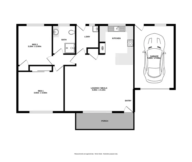 Floorplan of Homely unit listing, 2/11 Emery Court, West Wodonga VIC 3690