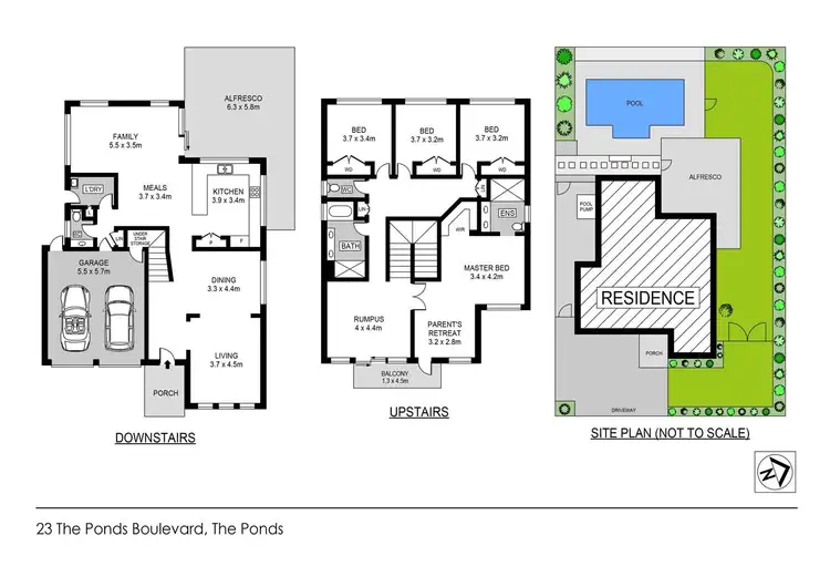 Floorplan of Homely house listing, 23 The Ponds Boulevard, The Ponds NSW 2769