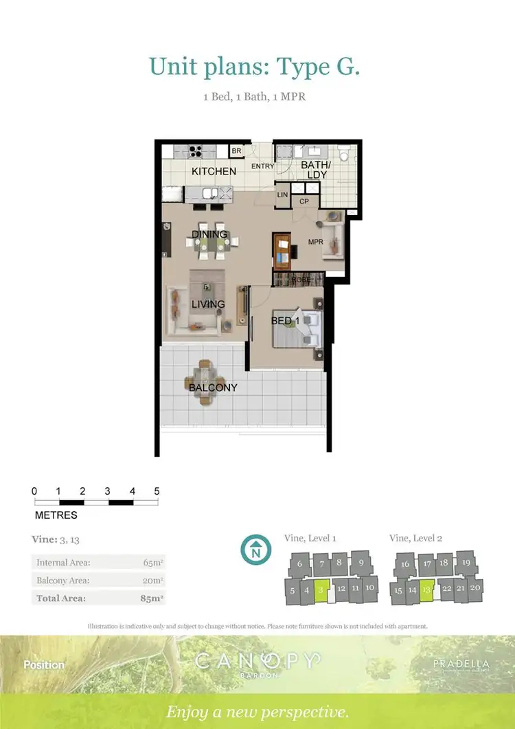 Floorplan of Homely apartment listing, 13/390 Simpsons Road, Bardon QLD 4065