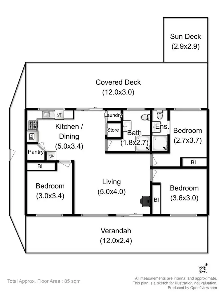 Floorplan of Homely house listing, 4658 Huon Highway, Port Huon TAS 7116