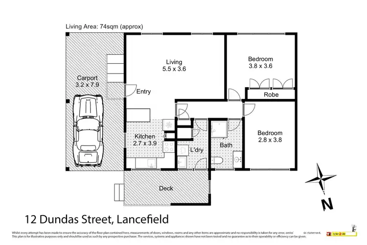 Floorplan of Homely house listing, 12 Dundas Street, Lancefield VIC 3435