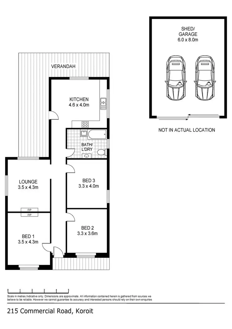 Floorplan of Homely house listing, 215 Commercial Road, Koroit VIC 3282