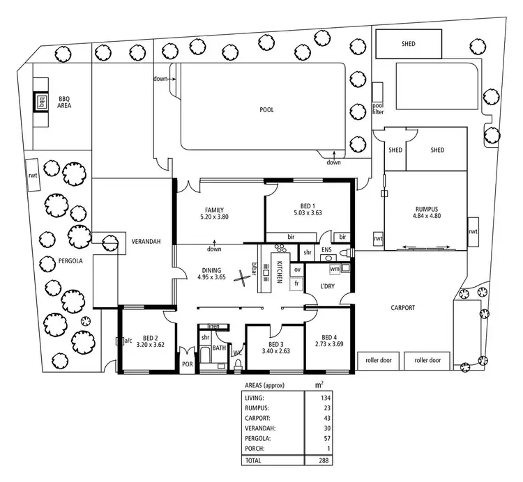 Floorplan of Homely house listing, 15 Varram Way, West Lakes Shore SA 5020