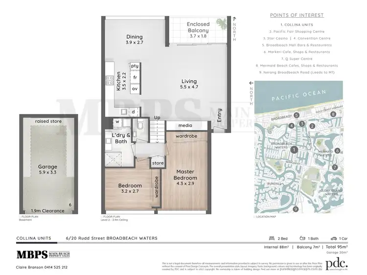 Floorplan of Homely apartment listing, 6/20 Rudd Street, Broadbeach Waters QLD 4218