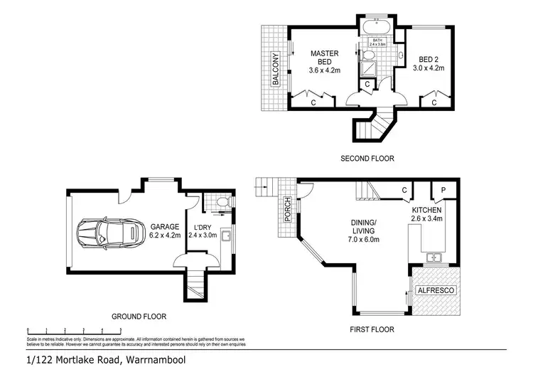 Floorplan of Homely house listing, 1/122 Mortlake Road, Warrnambool VIC 3280