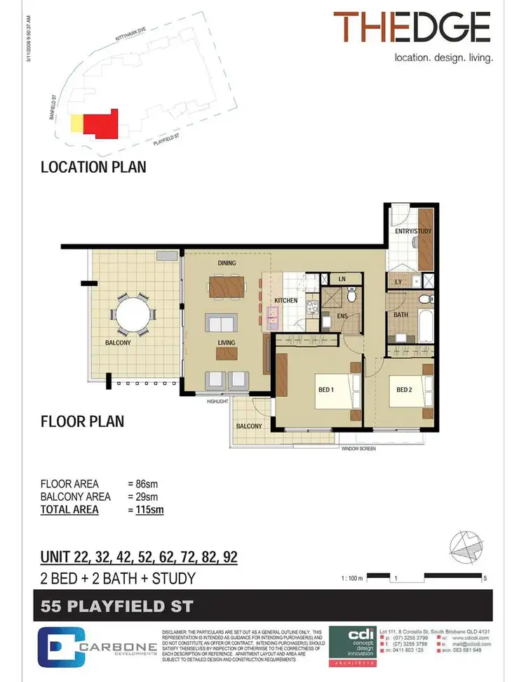 Floorplan of Homely apartment listing, 32/51 Playfield Street, Chermside QLD 4032