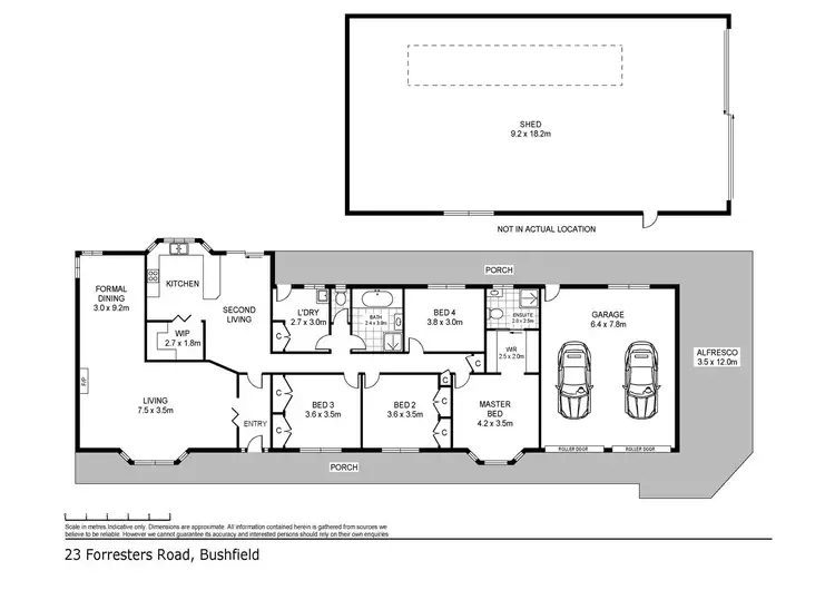 Floorplan of Homely house listing, 23 Forresters Road, Bushfield VIC 3281
