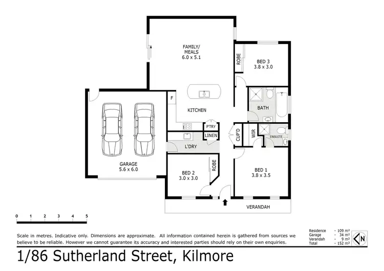 Floorplan of Homely unit listing, 1/86 Sutherland Street, Kilmore VIC 3764