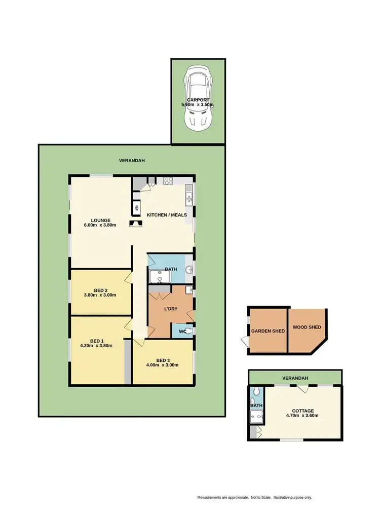 Floorplan of Homely house listing, 74 Camp Street, Beechworth VIC 3747